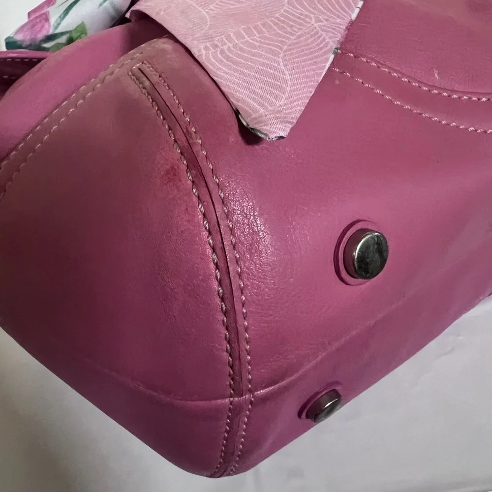 Coach Vintage Pink Leather Soho Satchel with Silver Hardware - Picture 3 of 12